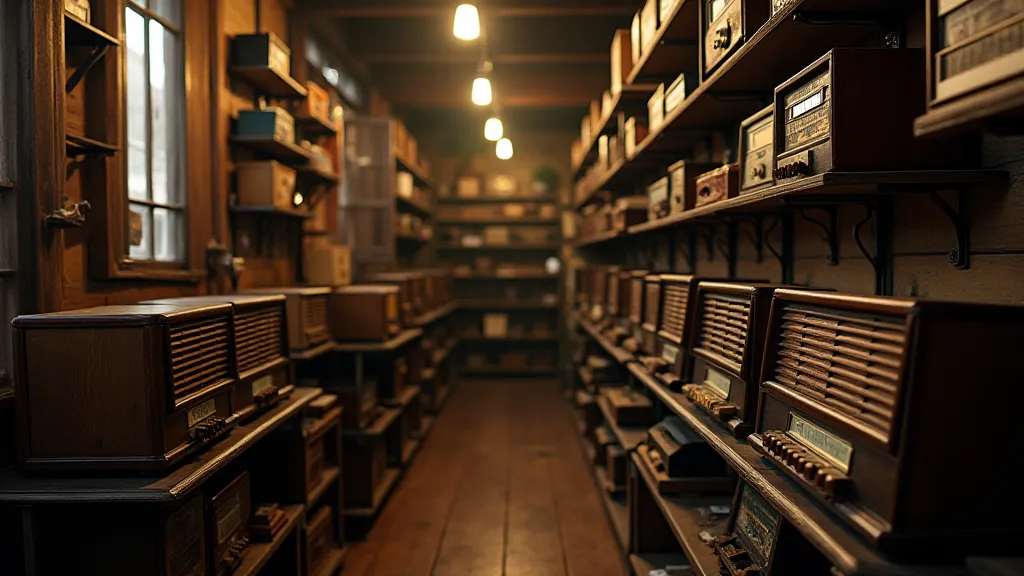 Interior of an antique store