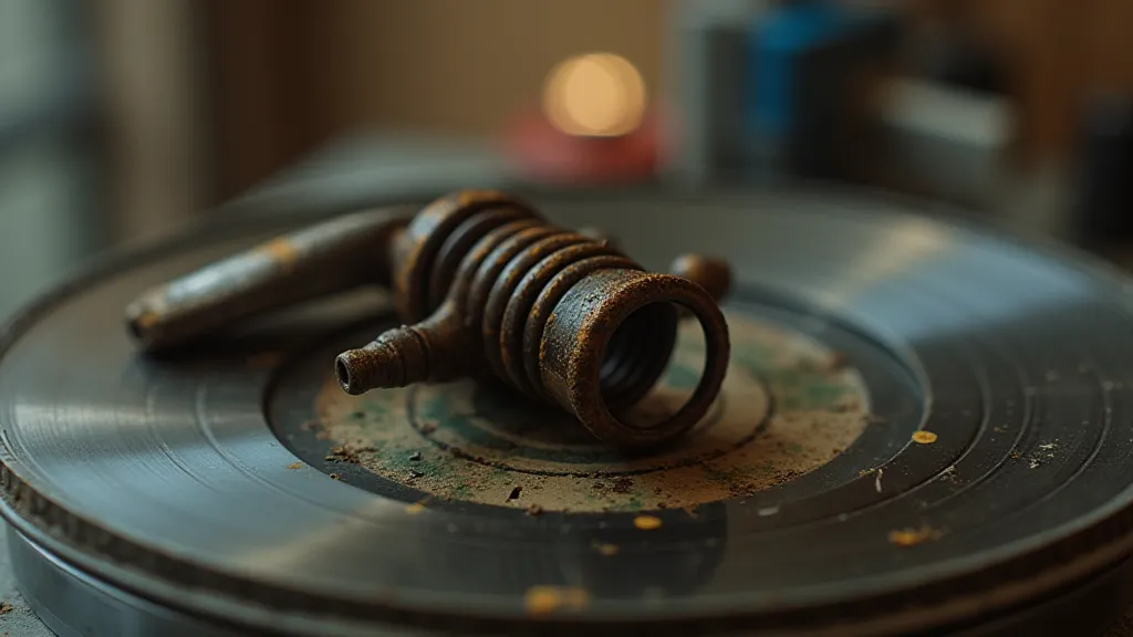 Corroded and stretched drive spring