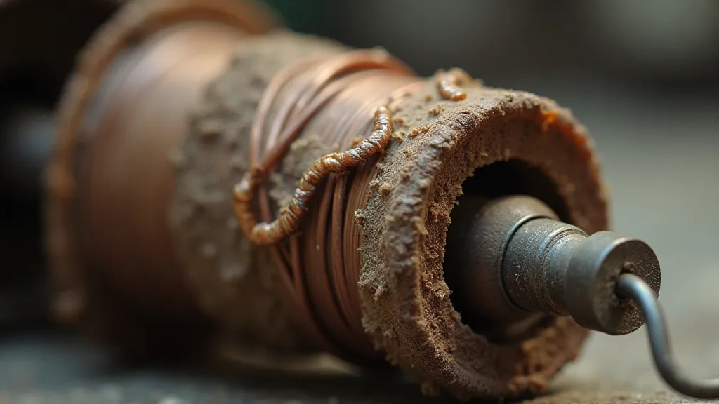 Antique phonograph field coil in poor condition