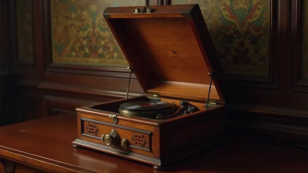 Vintage phonograph cabinet