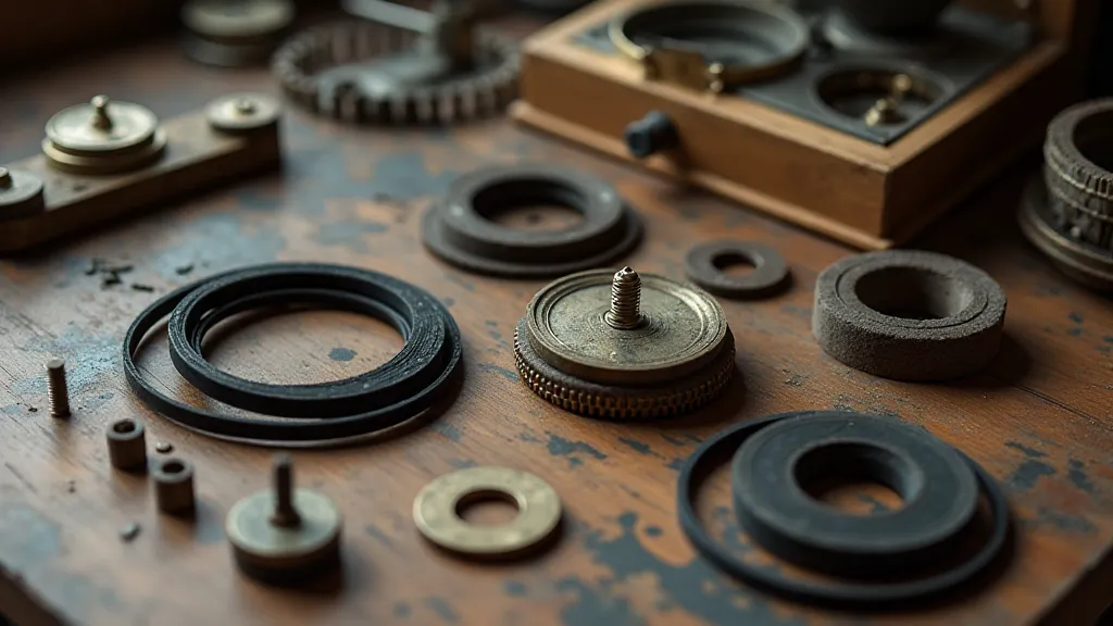 Vintage phonograph parts collection